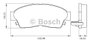 Imagen de PASTILLAS DE FRENO DELANTERA TOYOTA COROLLA 1992